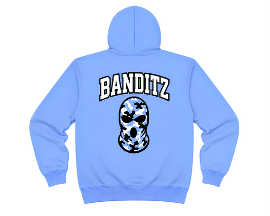 SKII MASK BANDITZ™ Light Blue Camo Hoodie