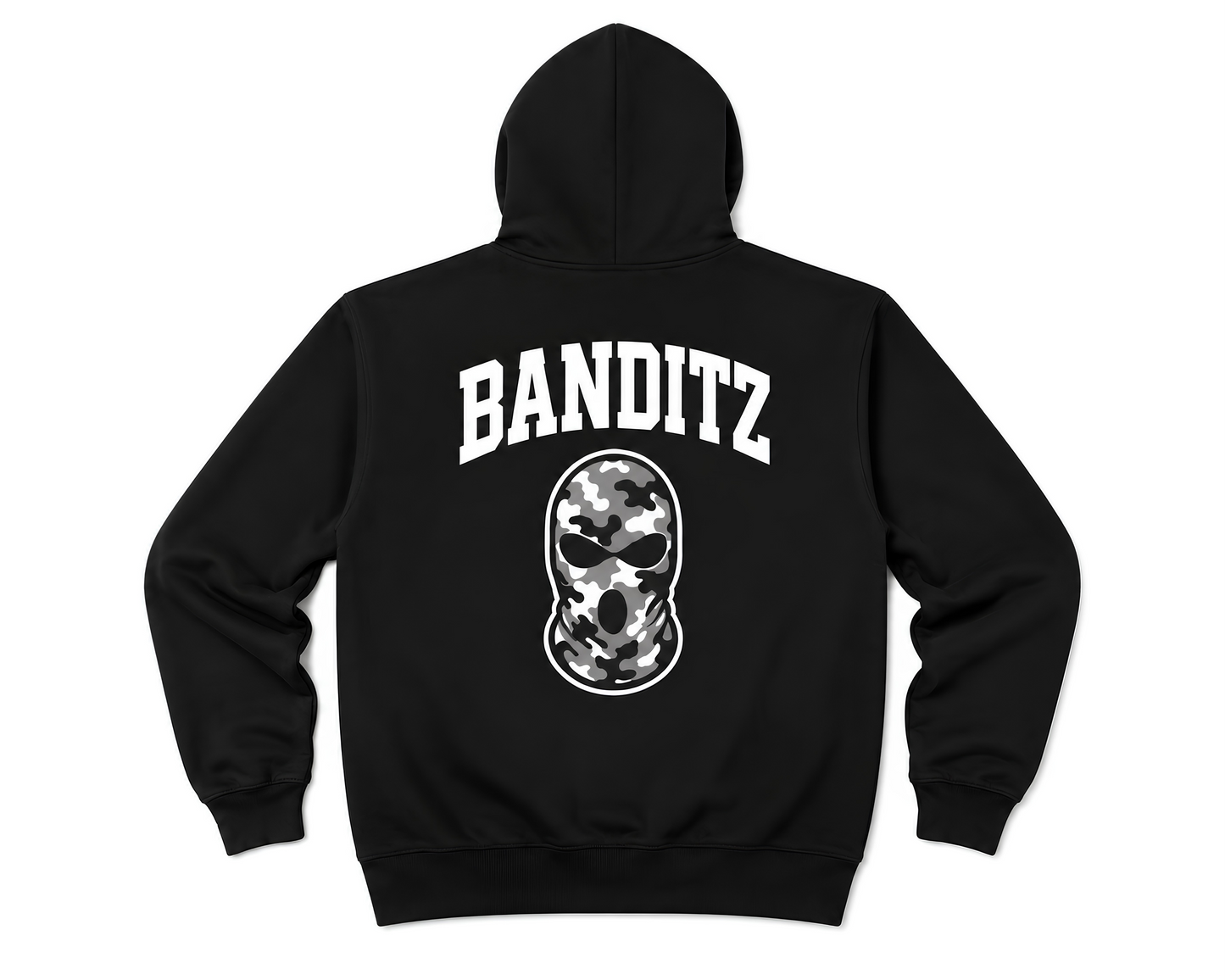 SKII MASK BANDITZ™ Black Camo Hoodie